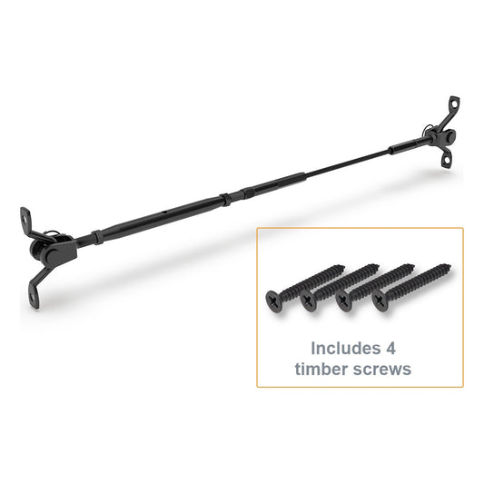 BlackEtch Factory Swaged Wire Balustrade - Rig Fork System with Saddles - Suits Timber Posts