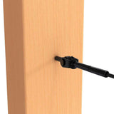 BlackEtch Factory Swaged Wire Balustrade - Rig Fork System with Screw Eyes - Suits Timber Posts