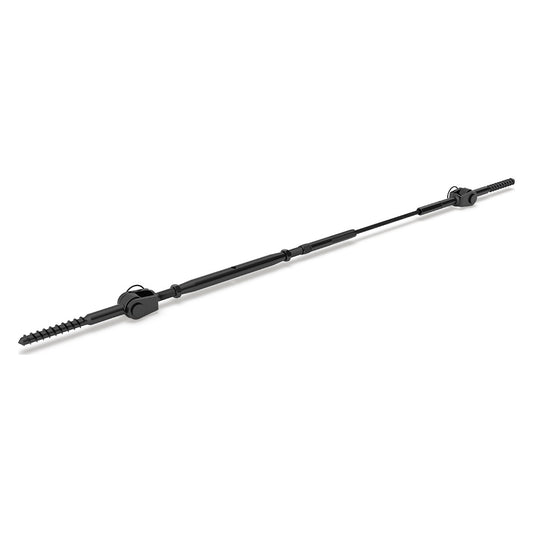 BlackEtch Factory Swaged Wire Balustrade - Rig Fork System with Screw Eyes - Suits Timber Posts